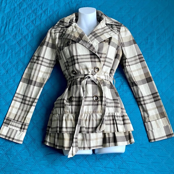 Nordstrom Cream Plaid Jacket - Picture 2 of 11